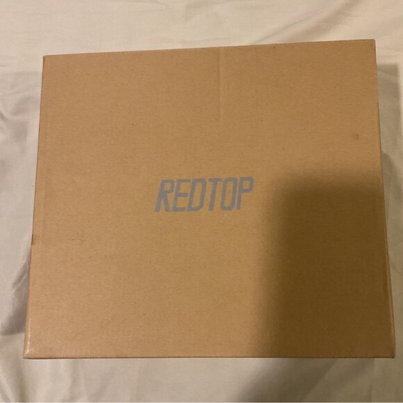 NWT Red Top Womens Black Leather Chelsea Boots lug sole ankle Chunky Size 8 NEW - Picture 8 of 11